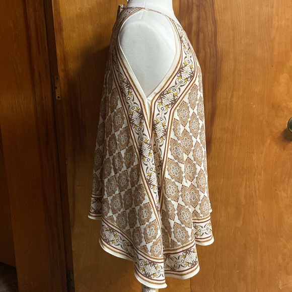 Max Edition gorgeous paisley spaghetti strap camisole scarf trim MED - Picture 3 of 6